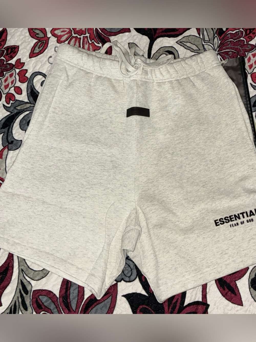 Essentials Men's Light oatmeal Athletic Shorts size M